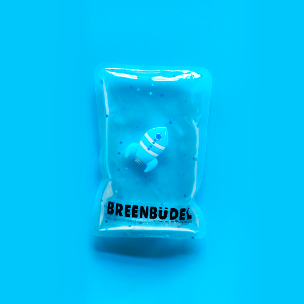  BREENBÜDEL Kühlkissen - Motiv Rakete blau