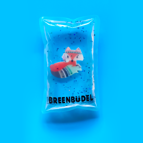  BREENBÜDEL Kühlkissen - Motiv Fuchs mit Stirnband